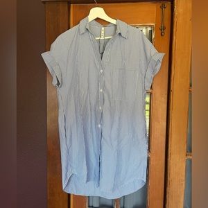 Blue & White Zara Striped Dress